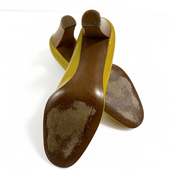 J.Crew Buttercup Yellow Juliet Midheel Pumps - Picture 7 of 8